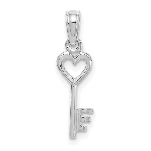 14k-white-gold-3d-key-w-heart-pendant-SolomonJeweler-Wichita-KS-CustomJewelry