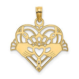 14k-polished-and-beaded-claddagh-in-heart-charm-SolomonJeweler-Wichita-KS-CustomJewelry