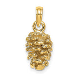 14k-3d-pinecone-charm-SolomonJeweler-Wichita-KS-CustomJewelry