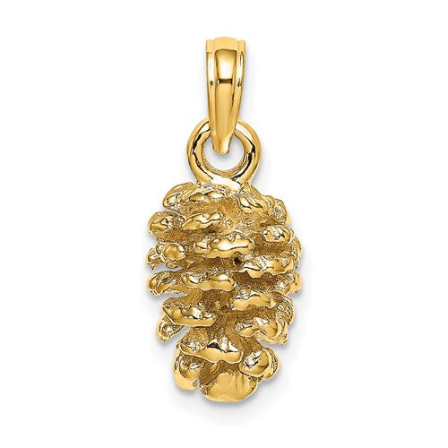 14k-3d-pinecone-charm-SolomonJeweler-Wichita-KS-CustomJewelry