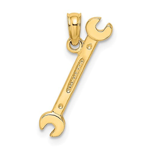 14k-3-d-double-open-ended-wrench-charm-SolomonJeweler-Wichita-KS-CustomJewelry