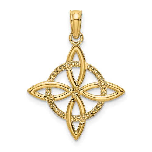 14k-small-celtic-eternity-knot-charm-SolomonJeweler-Wichita-KS-CustomJewelry