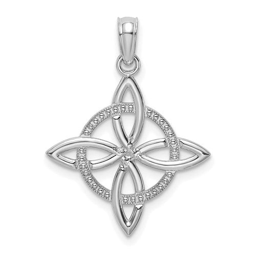 14k-white-gold-small-celtic-eternity-knot-charm-SolomonJeweler-Wichita-KS-CustomJewelry