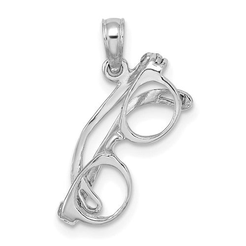 14k-white-gold-3-d-moveable-glasses-charm-SolomonJeweler-Wichita-KS-CustomJewelry