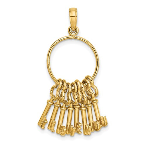 14k-moveable-3d-i-love-you-key-chain-charm-SolomonJeweler-Wichita-KS-CustomJewelry