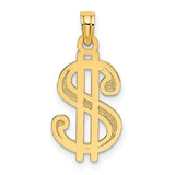 14k-textured-dollar-sign-charm-SolomonJeweler-Wichita-KS-CustomJewelry