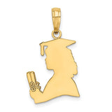 14k-polished-female-graduation-profile-w-diploma-charm-SolomonJeweler-Wichita-KS-CustomJewelry