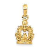 14k-3-d-polished-crown-charm-SolomonJeweler-Wichita-KS-CustomJewelry