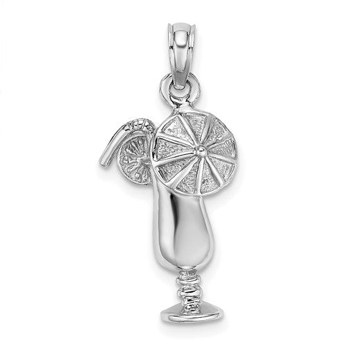 14k-white-gold-polished-tropical-drink-charm-SolomonJeweler-Wichita-KS-CustomJewelry