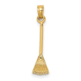 14k-3-d-leaf-rake-garden-tool-charm-SolomonJeweler-Wichita-KS-CustomJewelry