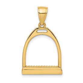 14k-3-d-and-polished-large-horse-stirrup-charm-SolomonJeweler-Wichita-KS-CustomJewelry