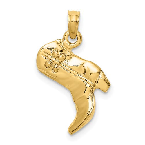 14k-3-d-cowboy-boot-charm-SolomonJeweler-Wichita-KS-CustomJewelry