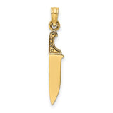 14k-3-d-polished-butcher-knife-charm-SolomonJeweler-Wichita-KS-CustomJewelry