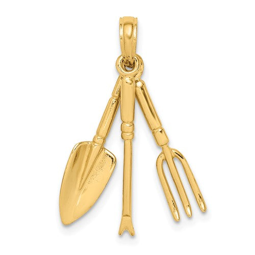 14k-3-d-moveable-garden-hand-tool-collection-charm-SolomonJeweler-Wichita-KS-CustomJewelry