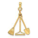 14k-3-d-moveable-garden-tool-collection-charm-SolomonJeweler-Wichita-KS-CustomJewelry