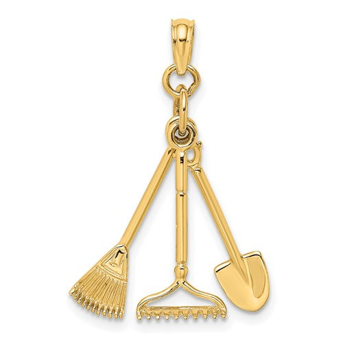 14k-3-d-moveable-garden-tool-collection-charm-SolomonJeweler-Wichita-KS-CustomJewelry