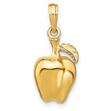 14k-3-d-apple-w-stem-and-leaf-charm-SolomonJeweler-Wichita-KS-CustomJewelry