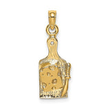 14k-cheese-board-w-knife-charm-SolomonJeweler-Wichita-KS-CustomJewelry