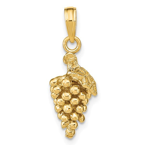 14k-3-d-grapes-w-stem-and-leaf-charm-SolomonJeweler-Wichita-KS-CustomJewelry