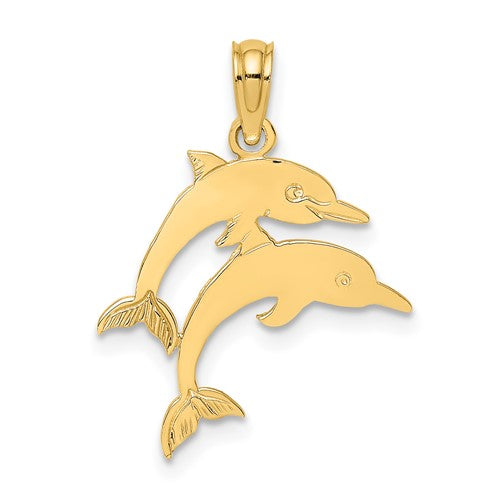 14k-double-dolphins-charm-SolomonJeweler-Wichita-KS-CustomJewelry