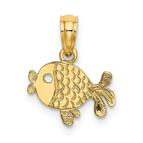 14k-flat-engraved-playful-fish-charm-SolomonJeweler-Wichita-KS-CustomJewelry
