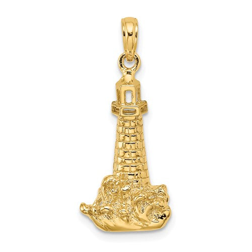 14k-lighthouse-w-wave-charm-SolomonJeweler-Wichita-KS-CustomJewelry