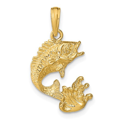 14k-polished-bass-fish-pendant-SolomonJeweler-Wichita-KS-CustomJewelry