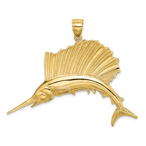 14k-polished-sailfish-charm-SolomonJeweler-Wichita-KS-CustomJewelry