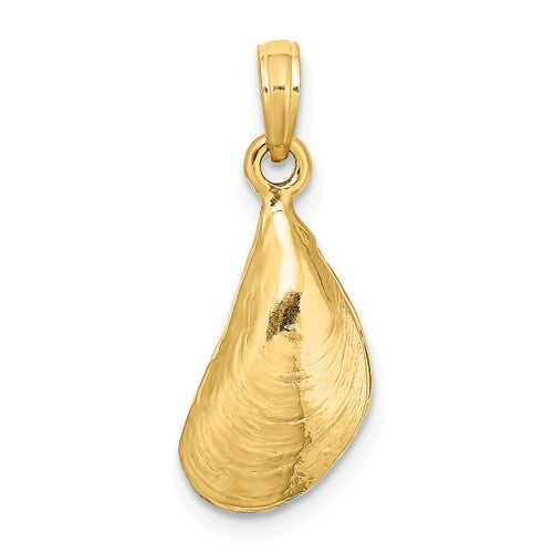 14k-3-d-polished-mussel-shell-charm-SolomonJeweler-Wichita-KS-CustomJewelry
