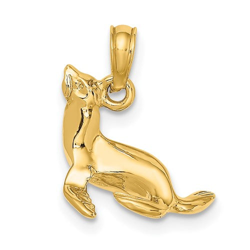 14k-3-d-polished-seal-charm-SolomonJeweler-Wichita-KS-CustomJewelry
