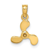 14k-3-d-polished-mini-three-blade-propeller-charm-SolomonJeweler-Wichita-KS-CustomJewelry