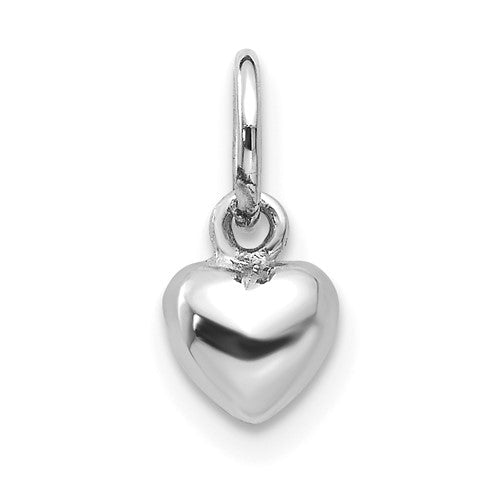 14k-white-gold-solid-polished-3d-heart-charm-SolomonJeweler-Wichita-KS-CustomJewelry