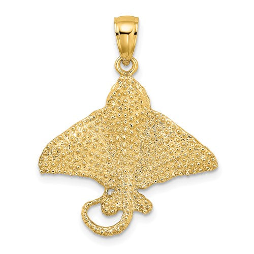 14k-textured-spotted-eagle-ray-charm-SolomonJeweler-Wichita-KS-CustomJewelry