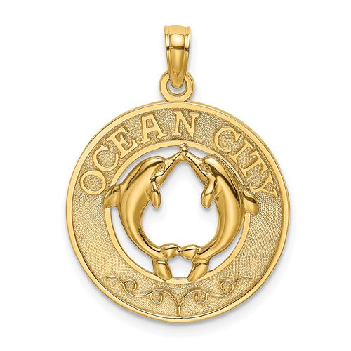 14k-ocean-city-w-dolphins-charm-SolomonJeweler-Wichita-KS-CustomJewelry