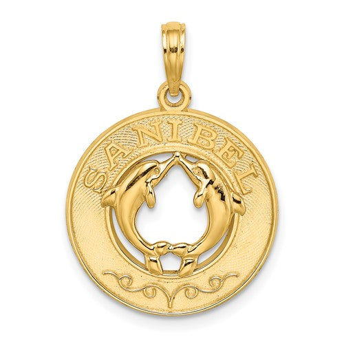 14k-sanibel-w-dolphins-circle-charm-SolomonJeweler-Wichita-KS-CustomJewelry
