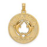 14k-sarasota-w-dolphins-circle-charm-SolomonJeweler-Wichita-KS-CustomJewelry
