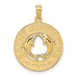 14k-saint-augustine-w-dolphins-circle-charm-SolomonJeweler-Wichita-KS-CustomJewelry