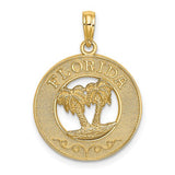 14k-florida-w-double-palm-tree-circle-charm-SolomonJeweler-Wichita-KS-CustomJewelry