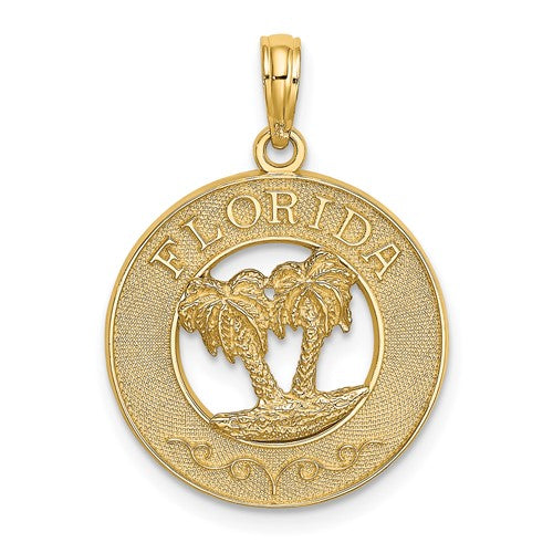 14k-florida-w-double-palm-tree-circle-charm-SolomonJeweler-Wichita-KS-CustomJewelry