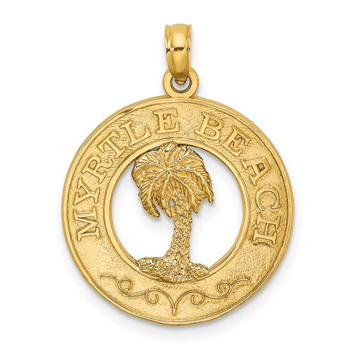 14k-myrtle-beach-w-palm-tree-circle-charm-SolomonJeweler-Wichita-KS-CustomJewelry