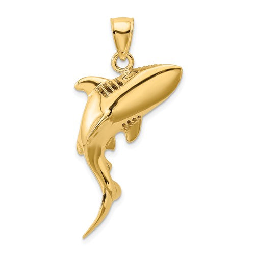 14k-3-d-polished-shark-charm-SolomonJeweler-Wichita-KS-CustomJewelry