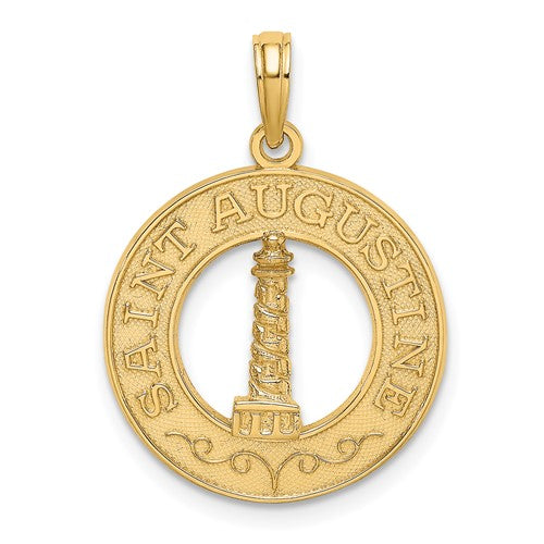 14k-saint-augustine-w-lighthouse-circle-charm-SolomonJeweler-Wichita-KS-CustomJewelry