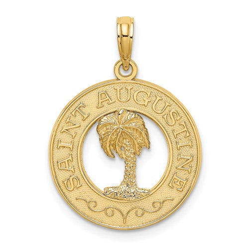 14k-saint-augustine-w-palm-tree-circle-charm-SolomonJeweler-Wichita-KS-CustomJewelry