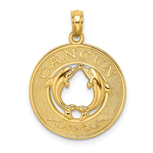 14k-cancun-w-dolphin-circle-charm-SolomonJeweler-Wichita-KS-CustomJewelry