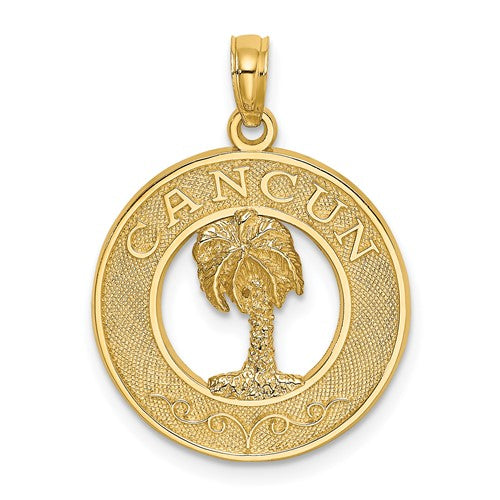 14k-cancun-w-palm-tree-circle-charm-SolomonJeweler-Wichita-KS-CustomJewelry
