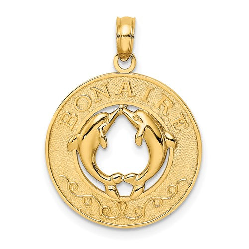 14k-bonaire-circle-w-dolphins-charm-SolomonJeweler-Wichita-KS-CustomJewelry