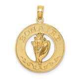 14k-bonaire-circle-w-conch-shell-charm-SolomonJeweler-Wichita-KS-CustomJewelry