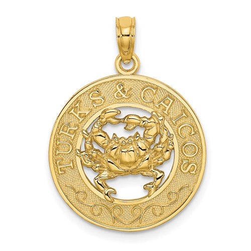 14k-turks-and-caicos-circle-w-crab-charm-SolomonJeweler-Wichita-KS-CustomJewelry