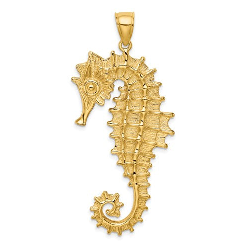 14k-textured-3-d-seahorse-charm-SolomonJeweler-Wichita-KS-CustomJewelry