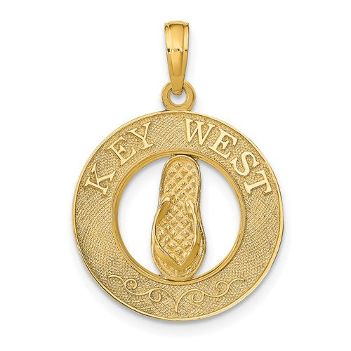 14k-key-west-flip-flop-pendant-SolomonJeweler-Wichita-KS-CustomJewelry